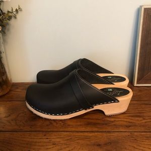 New Lotta From Stockholm Classic Black Clogs
